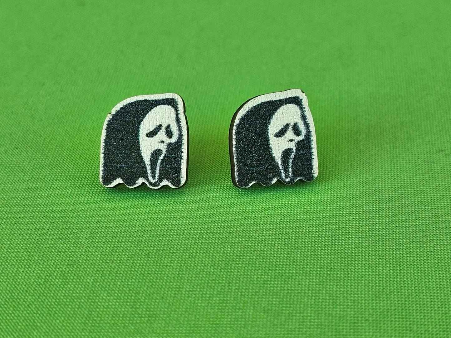 Scream Ghost Stud Earrings
