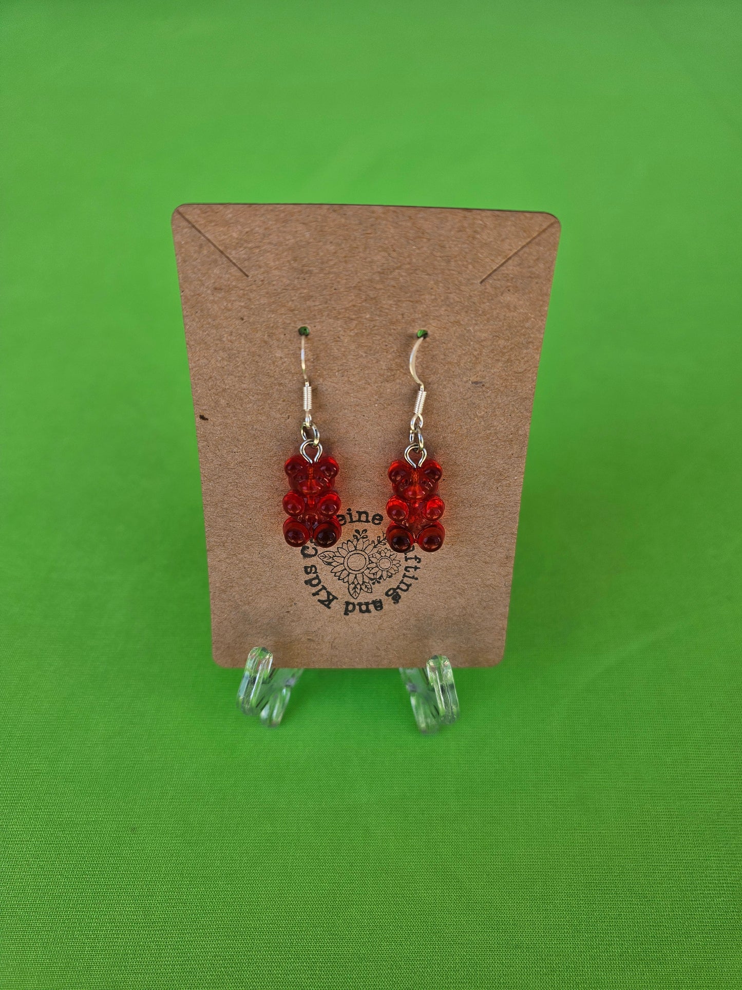 Red Gummy Bear Earrings