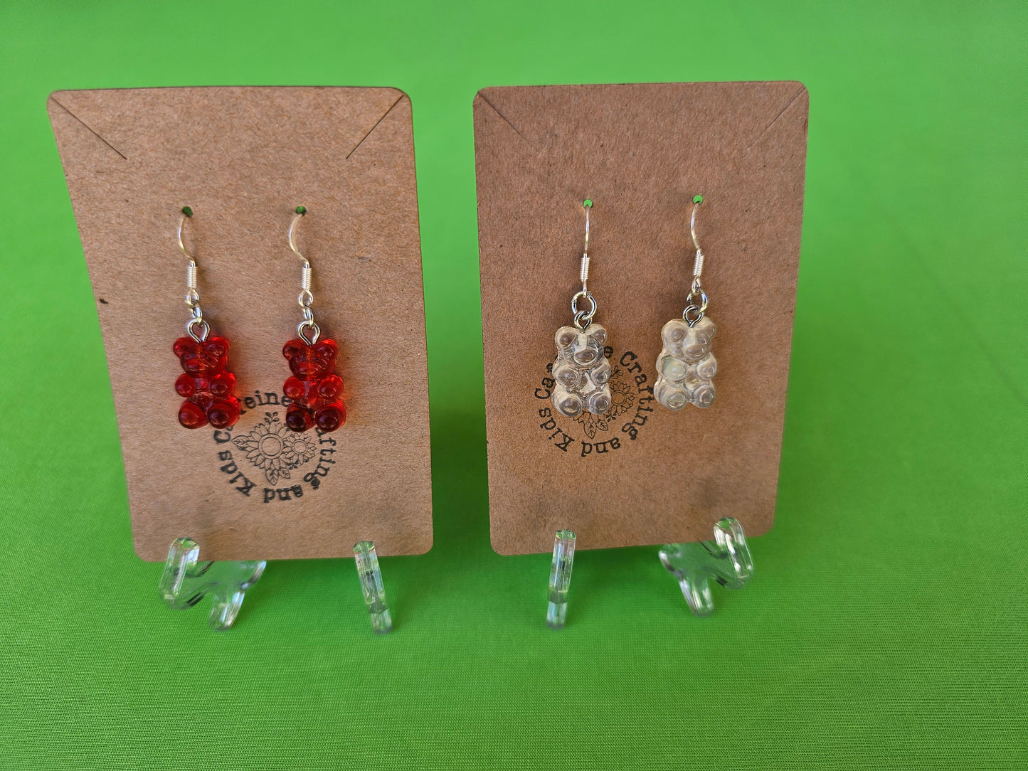 Clear Gummy Bear Earrings