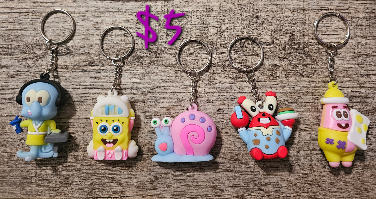 Bikini Bottom Keychains