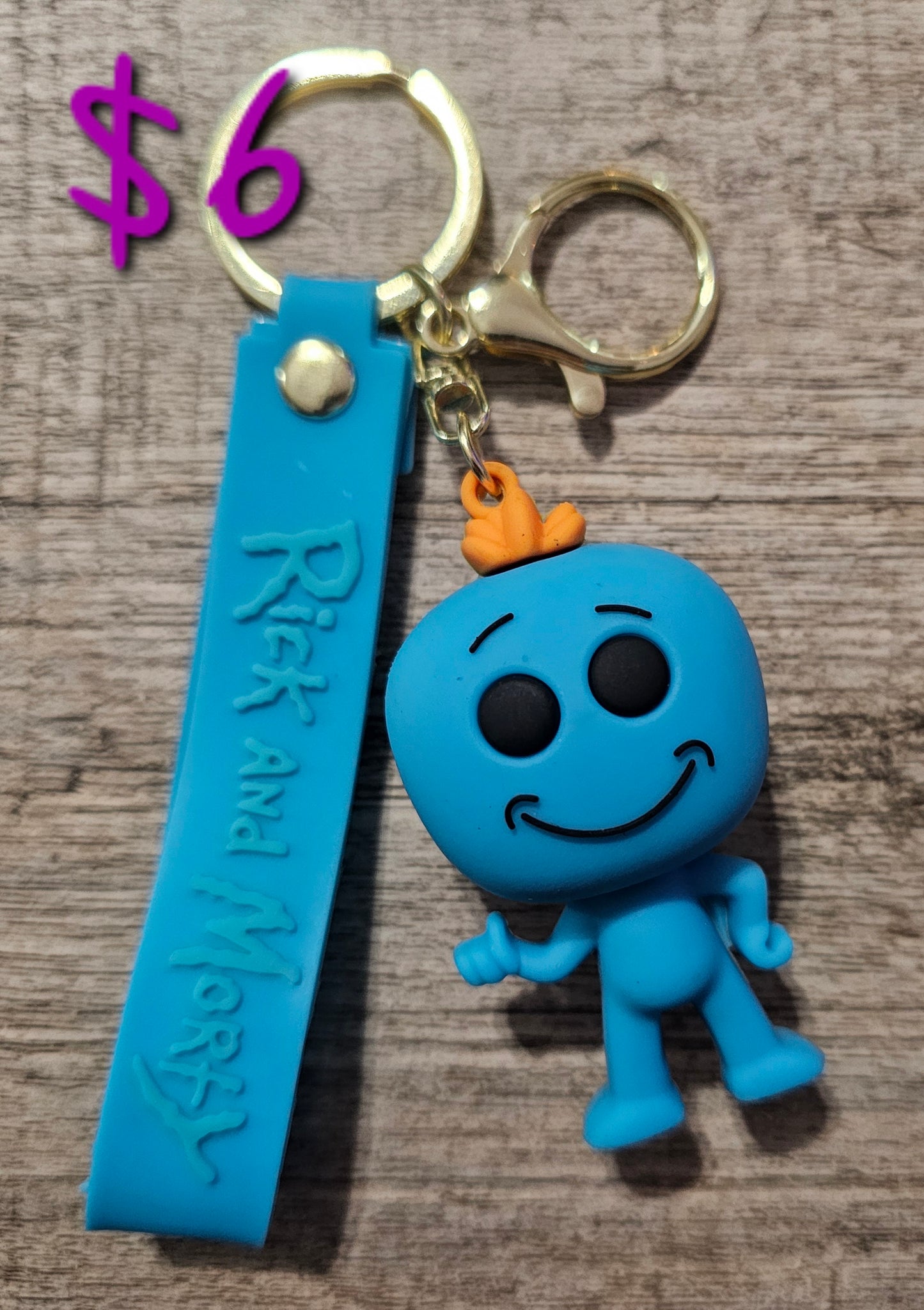 R and Morty Keychain