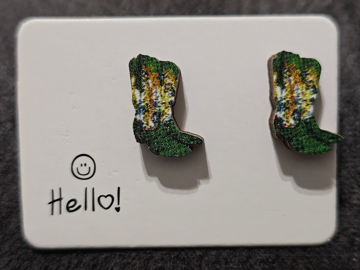 Cowboys Boot Earrings