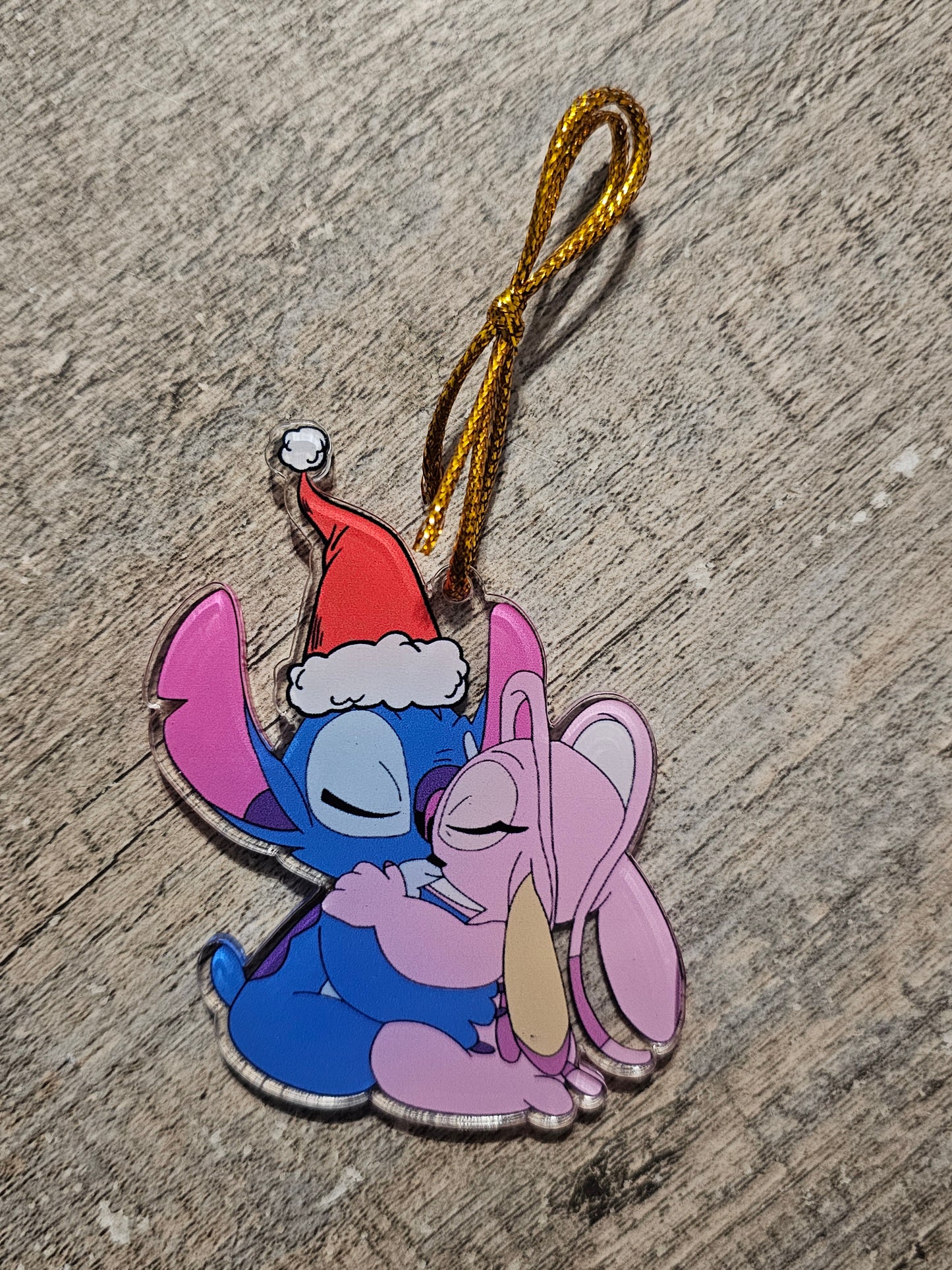Mystery Blue and Pink Alien Ornament