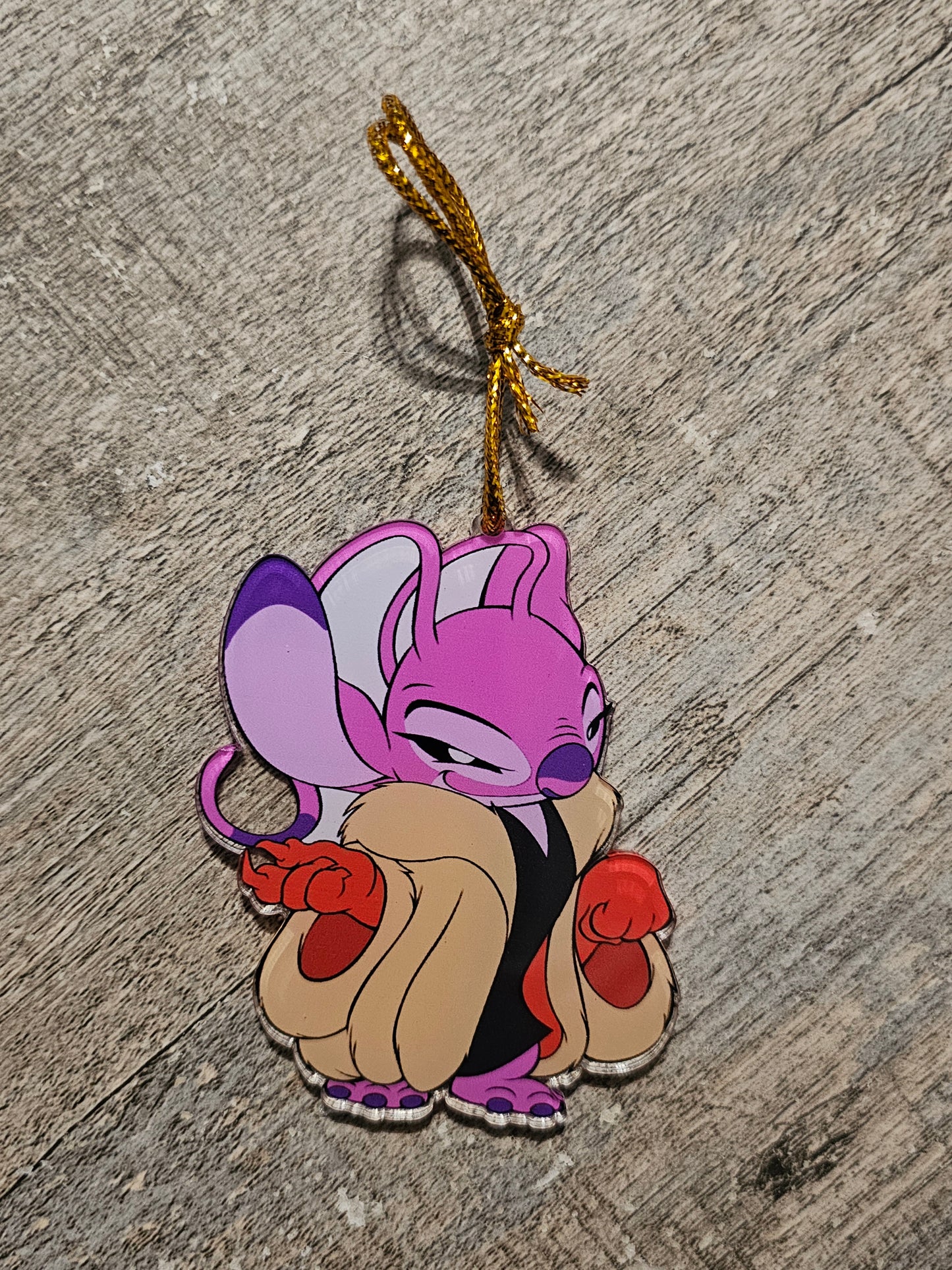 Mystery Blue and Pink Alien Ornament