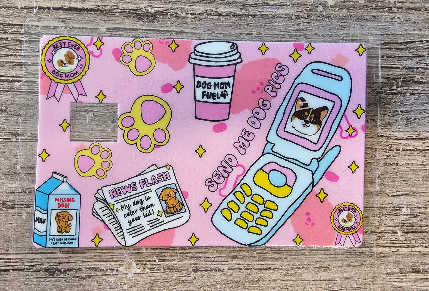 Dog Mom Card Wrap