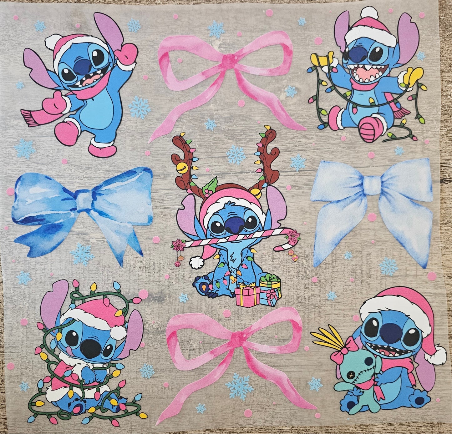Christmas Blue Alien DTF