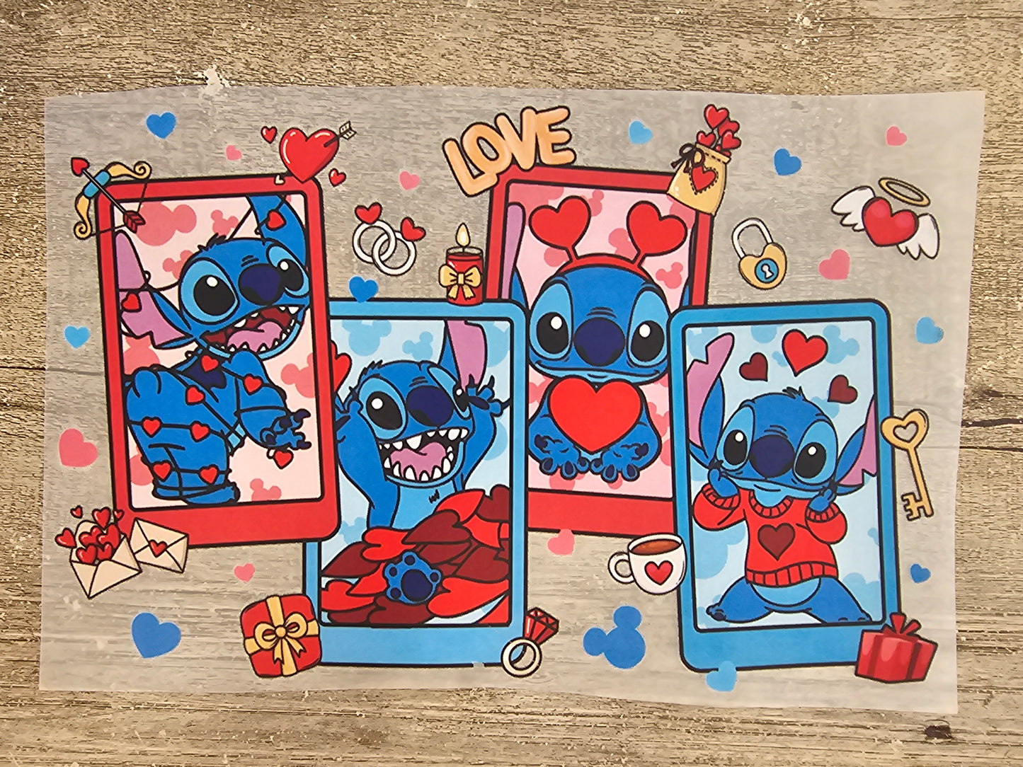Blue Alien Valentines Day DTF