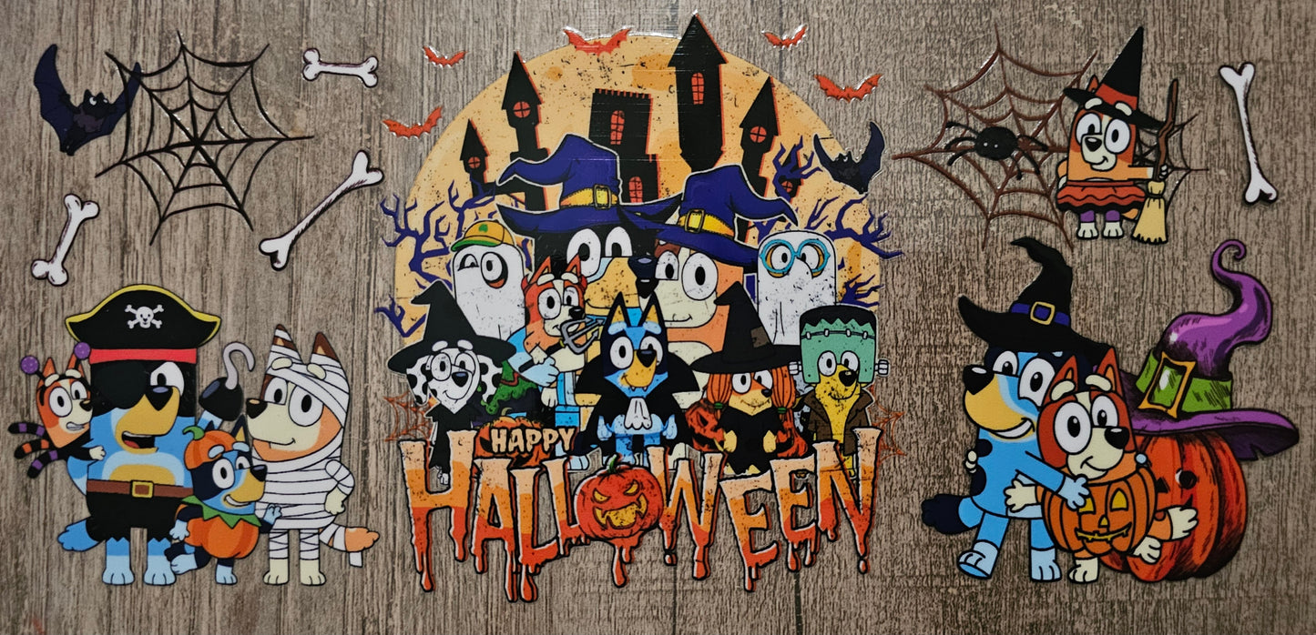 Halloween Blue Dog - 16oz