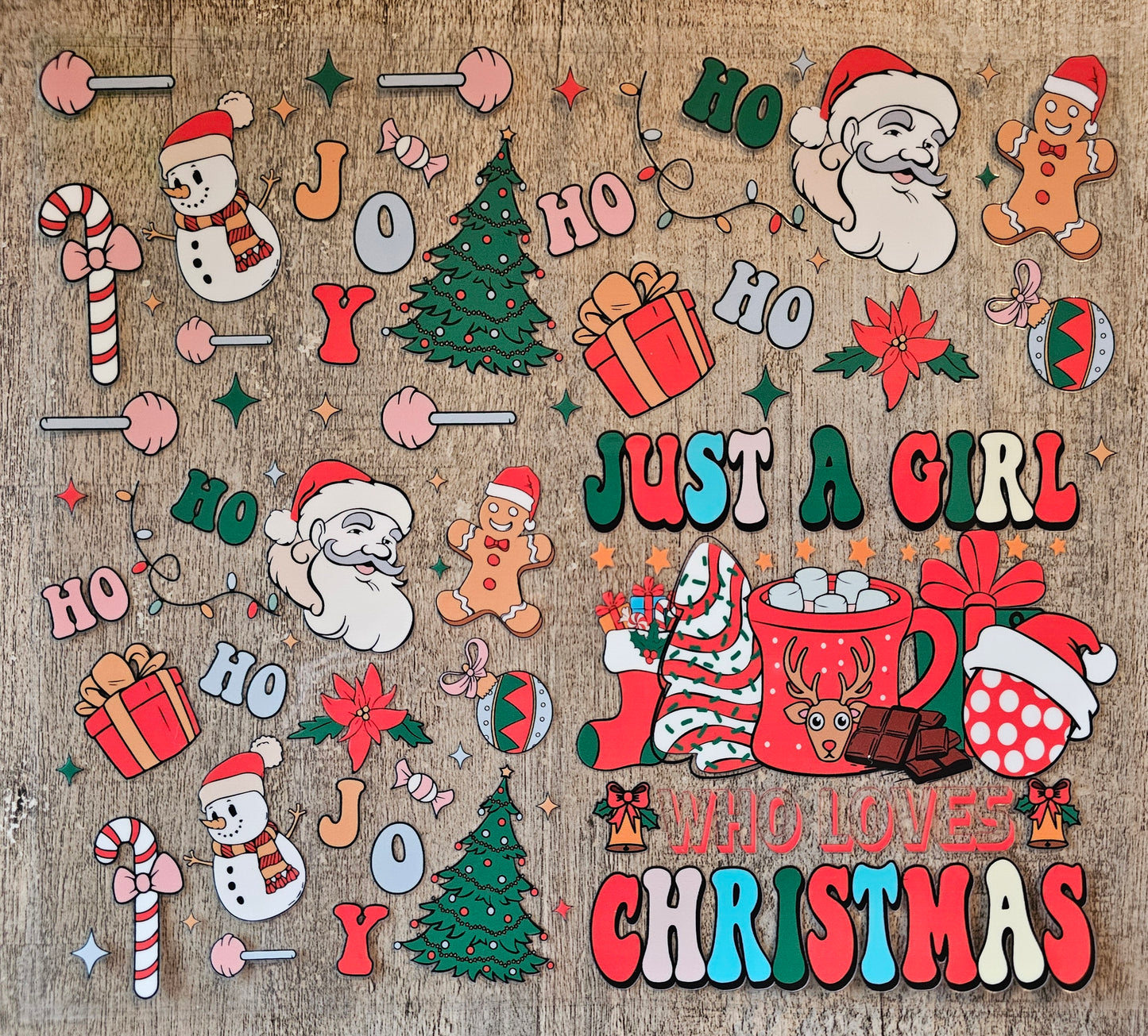 Just A Girl Who Loves Christmas 20oz Wrap