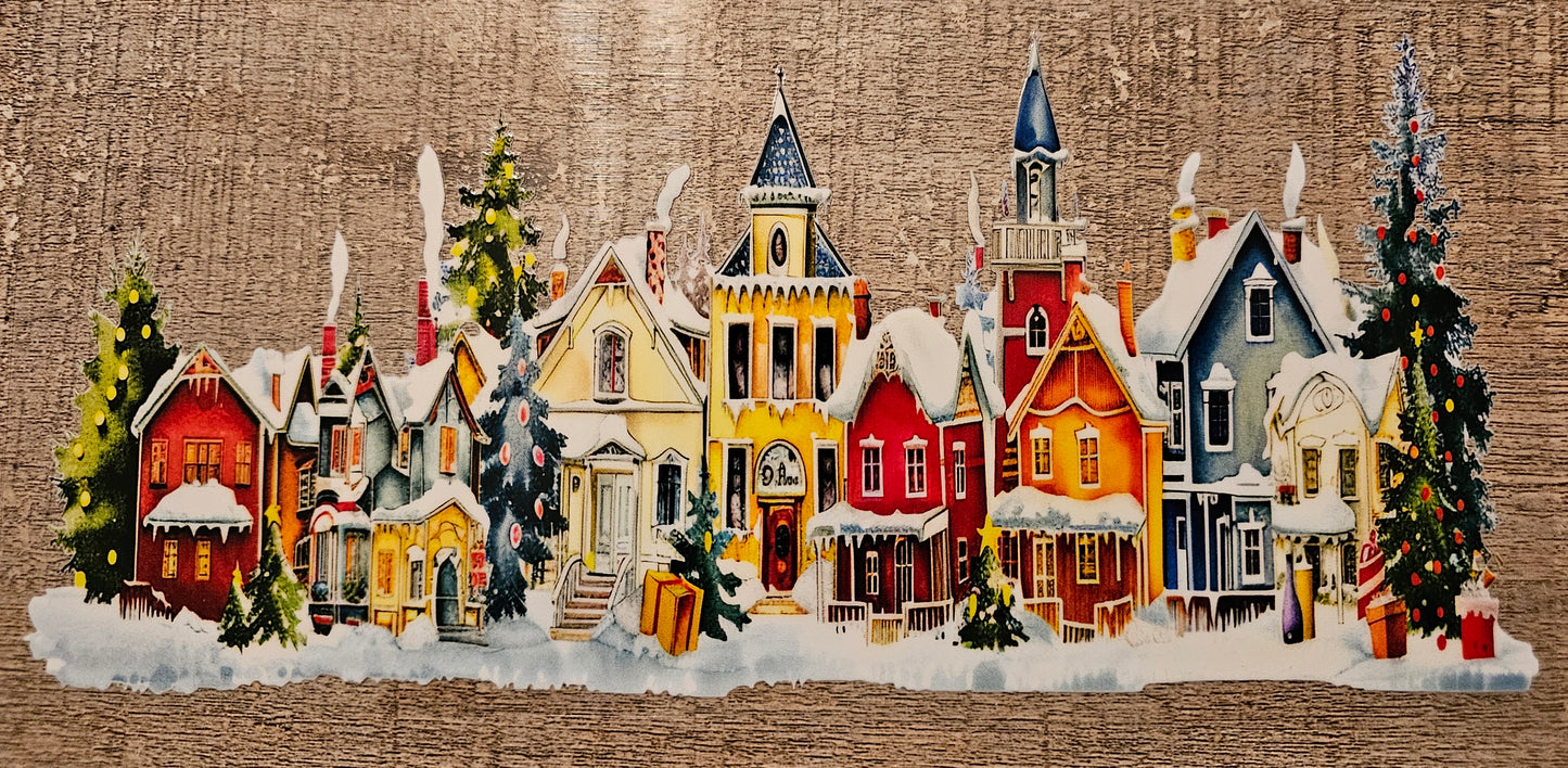 Christmas Village 16oz Wrap