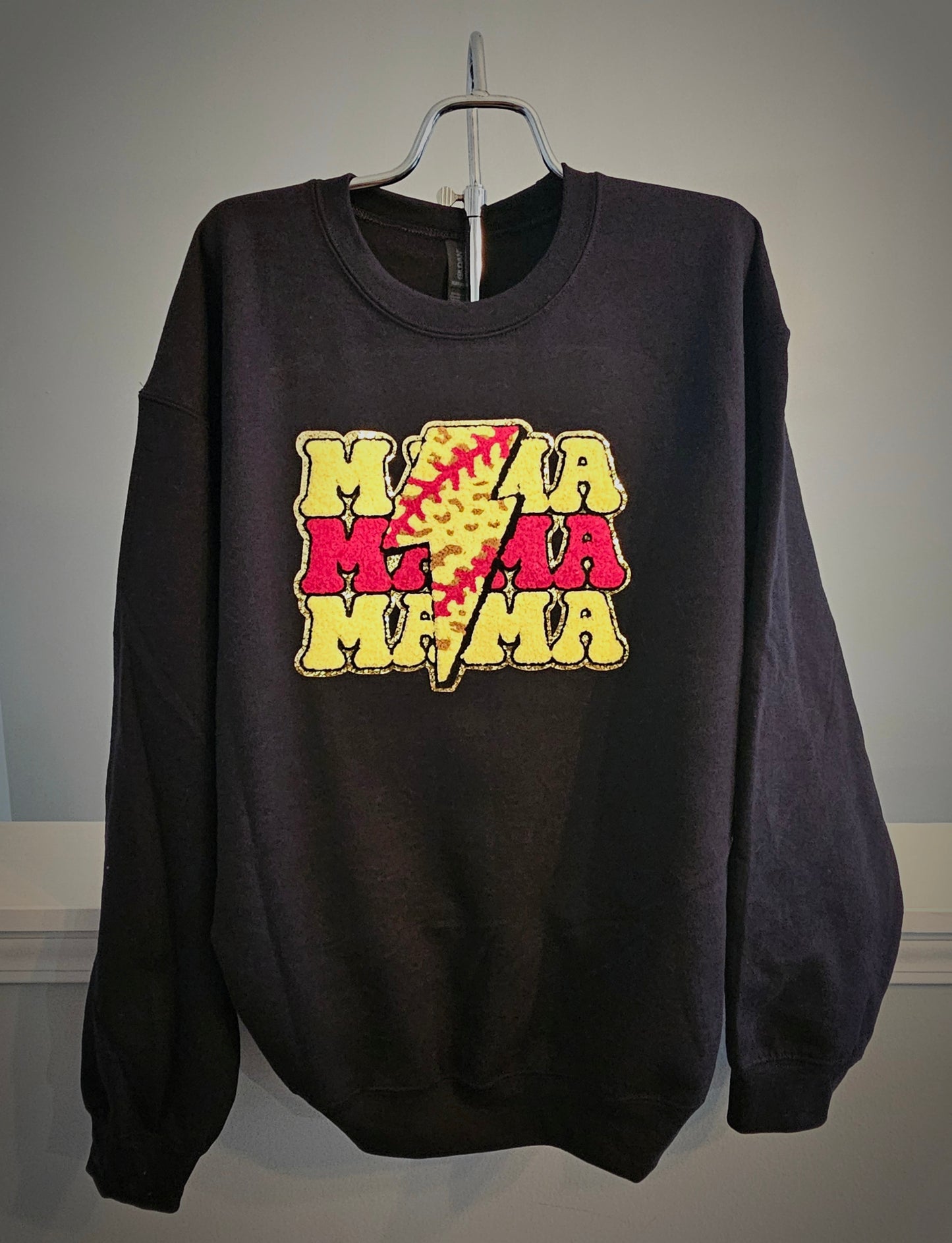 Softball Mama Black Sweater