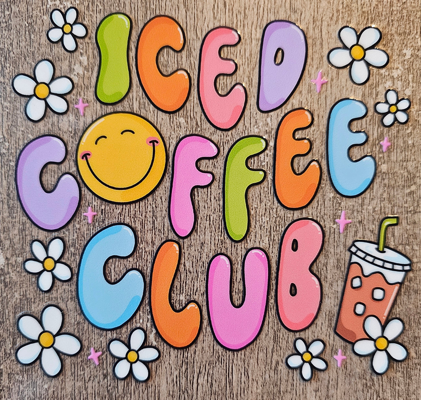 Iced Coffee Club 4in Decal