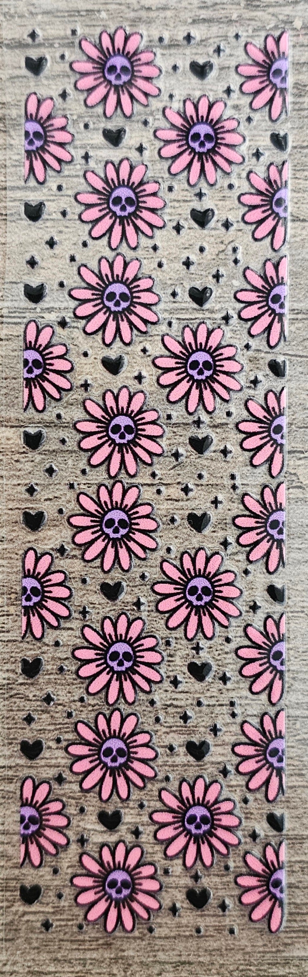 Skull Flowers Pen/Bookmark Wrap