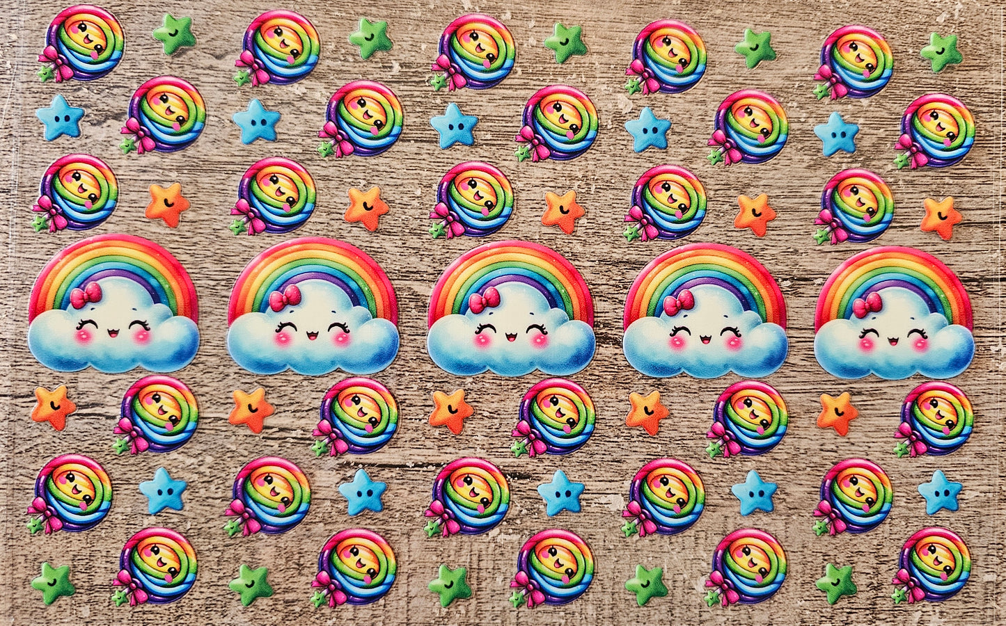 Rainbow Pen/Bookmark Wrap Sheet