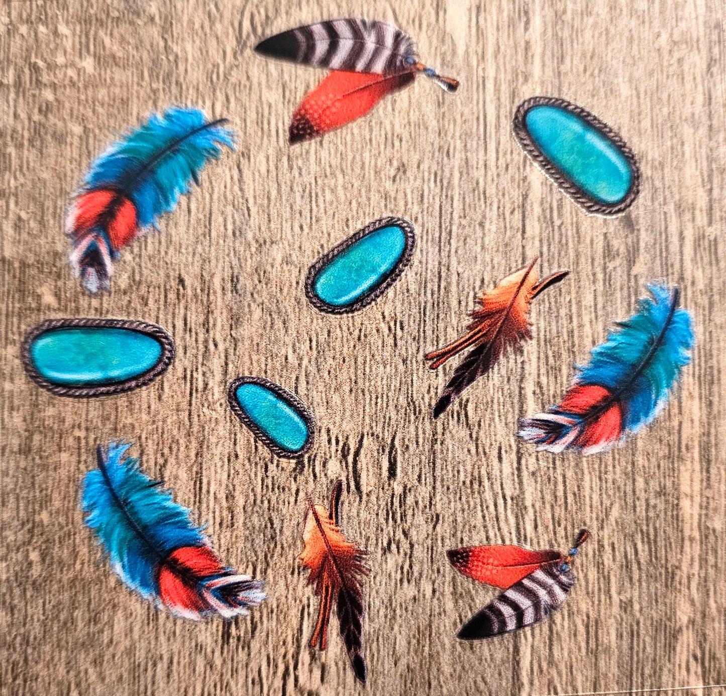 Feather Round Wrap