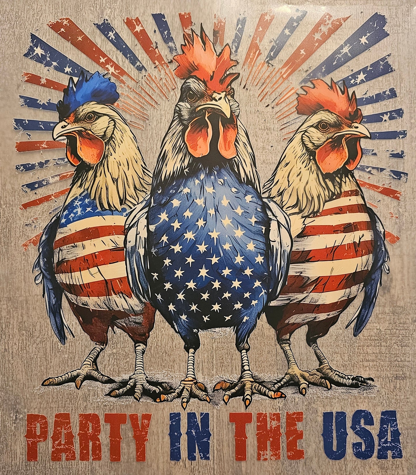 4th of July Chicken DTF
