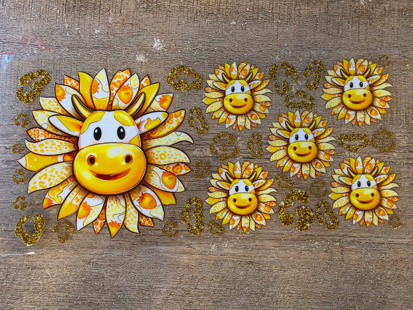 Sunflower Cow 16oz Wrap