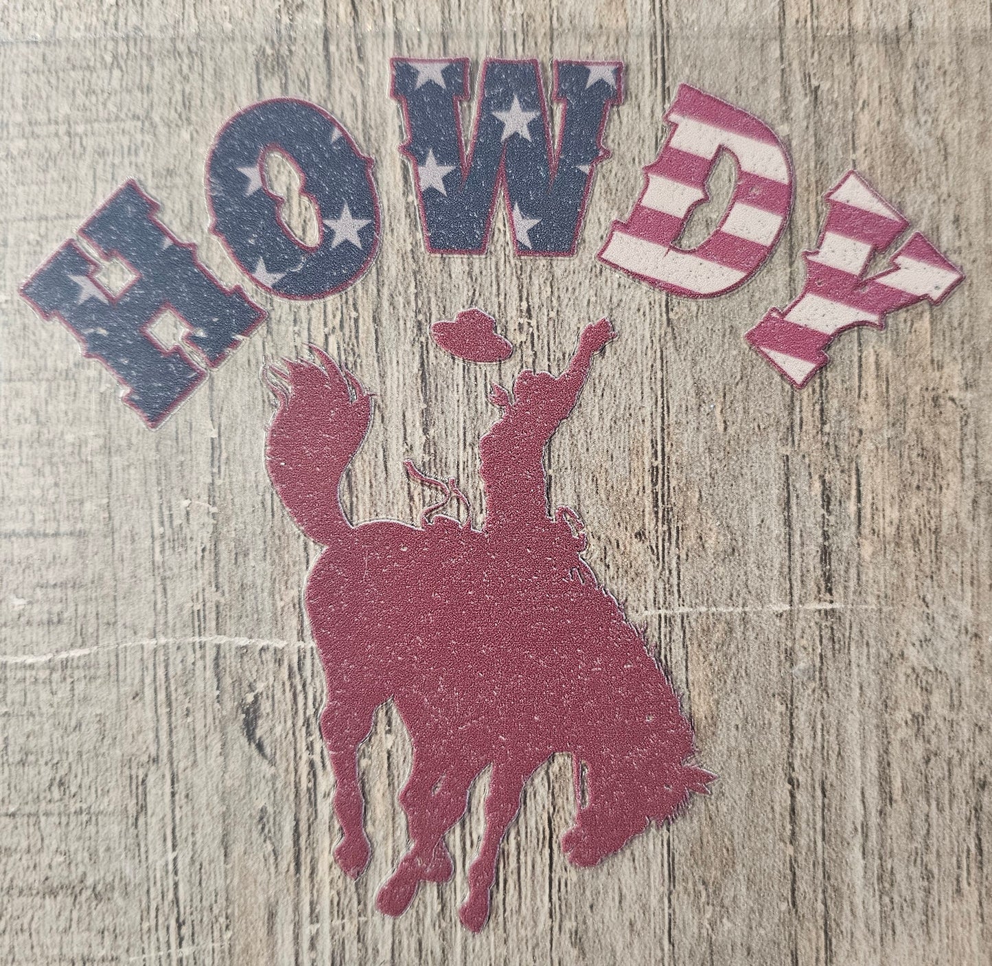 Howdy Western 4in Decal
