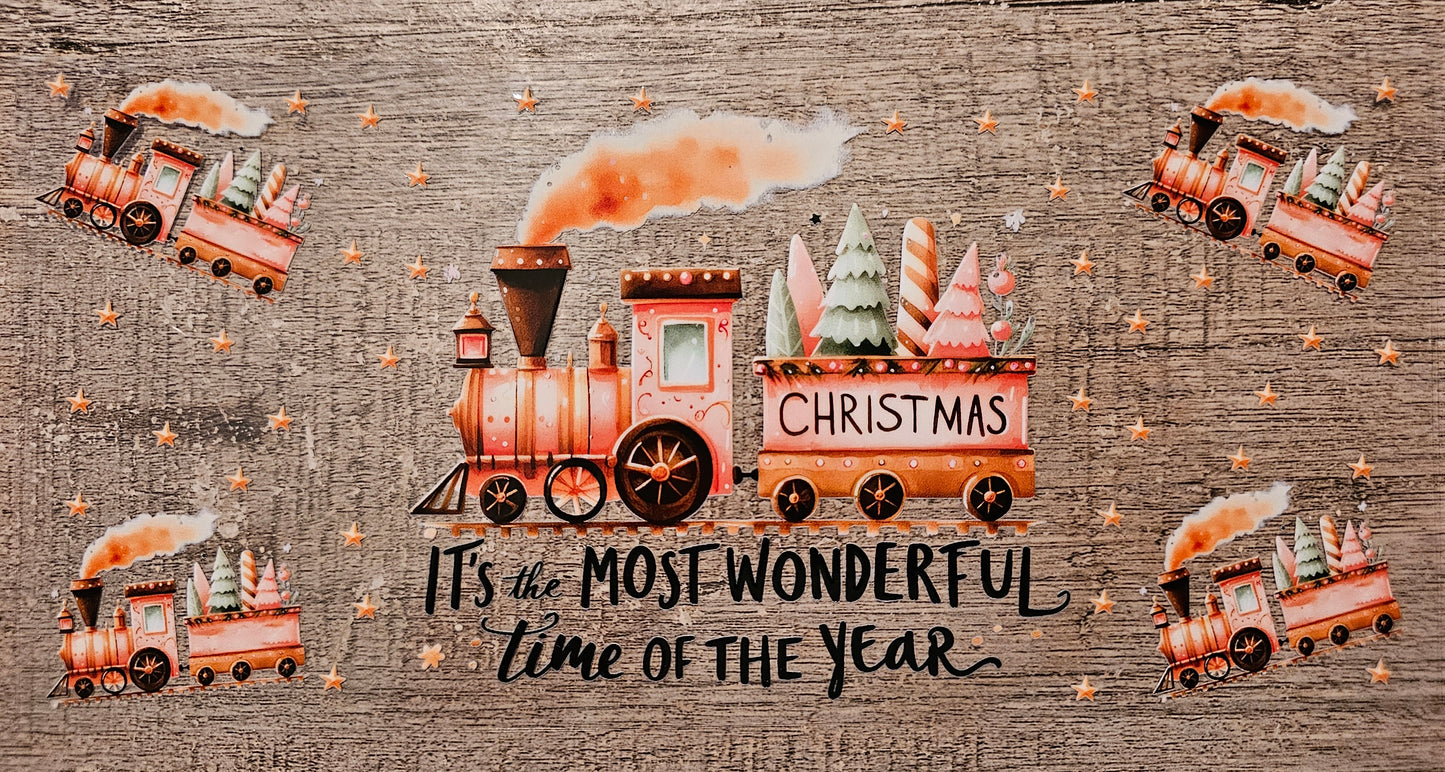 Christmas Train 16oz Wrap