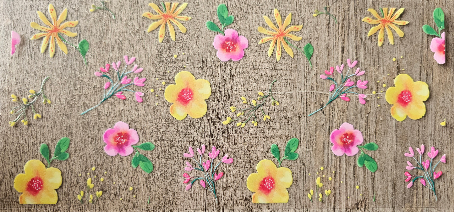 Flowers 16oz Wrap