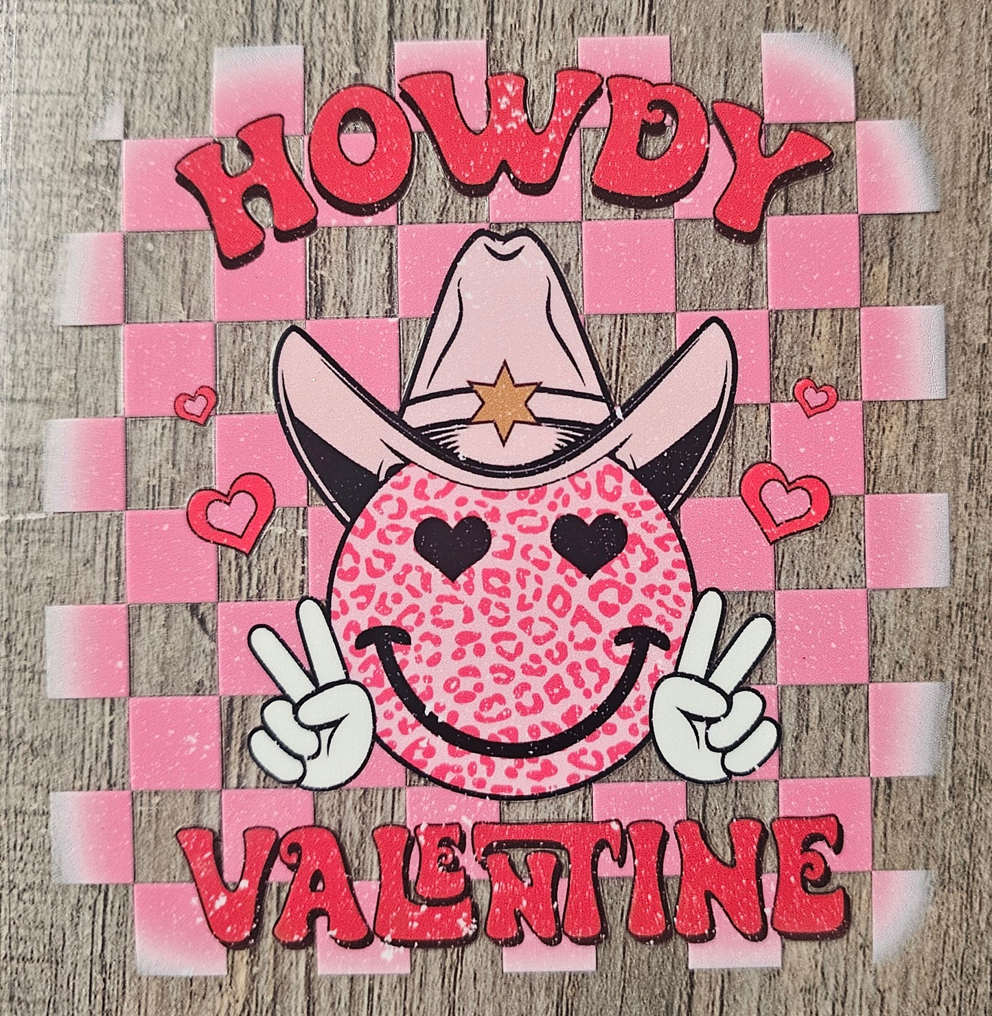 Valentines Day Western 4in Decal