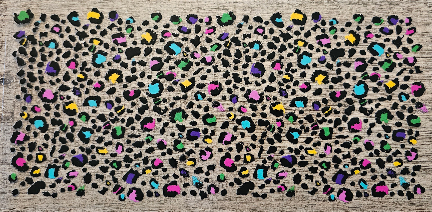 Rainbow Cheetah Print 16oz Wrap