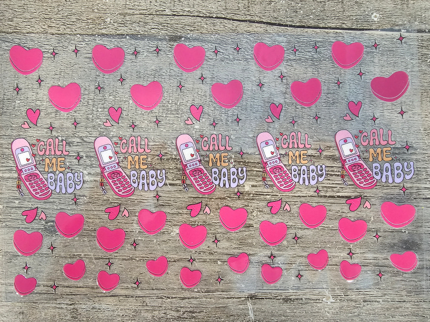Call Me Baby Phone Pen/Bookmark Wrap Sheet