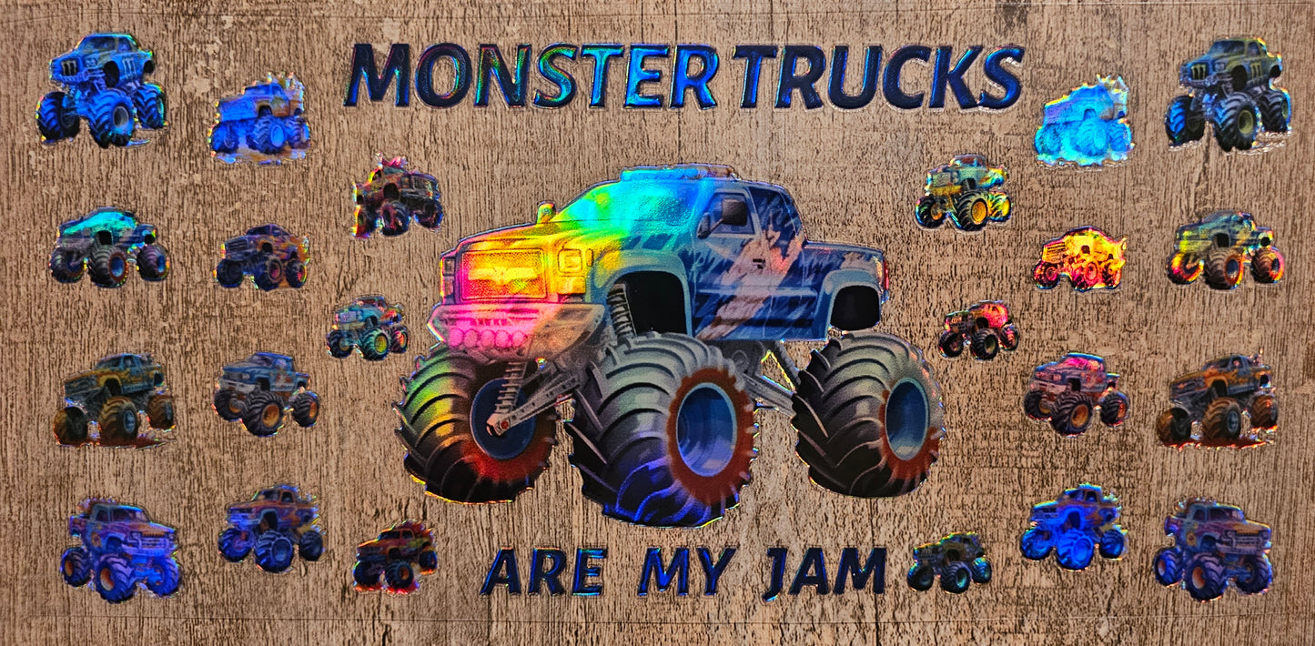 Holographic Monster Truck 16oz Wrap