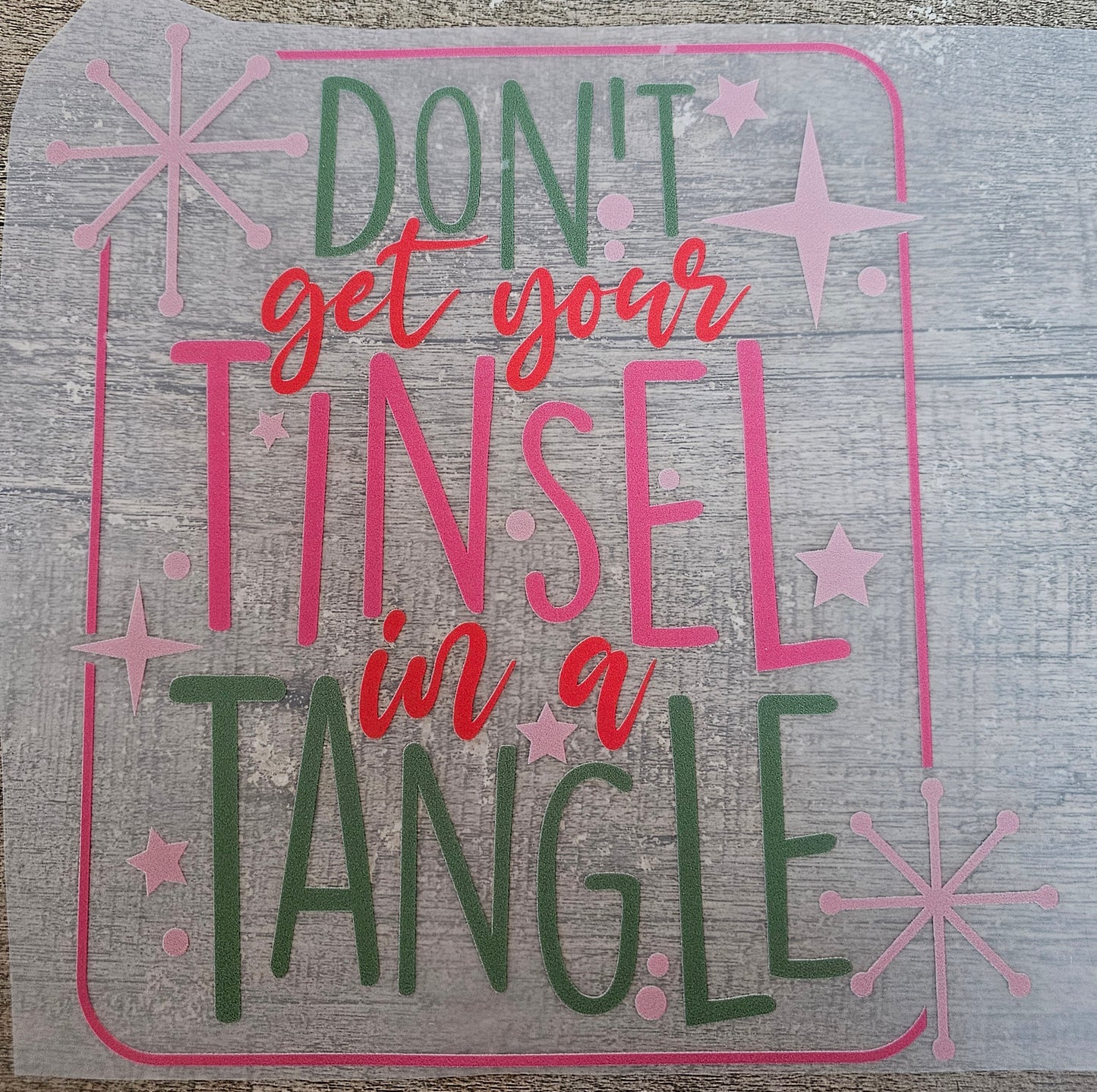 Christmas Tinsel DTF