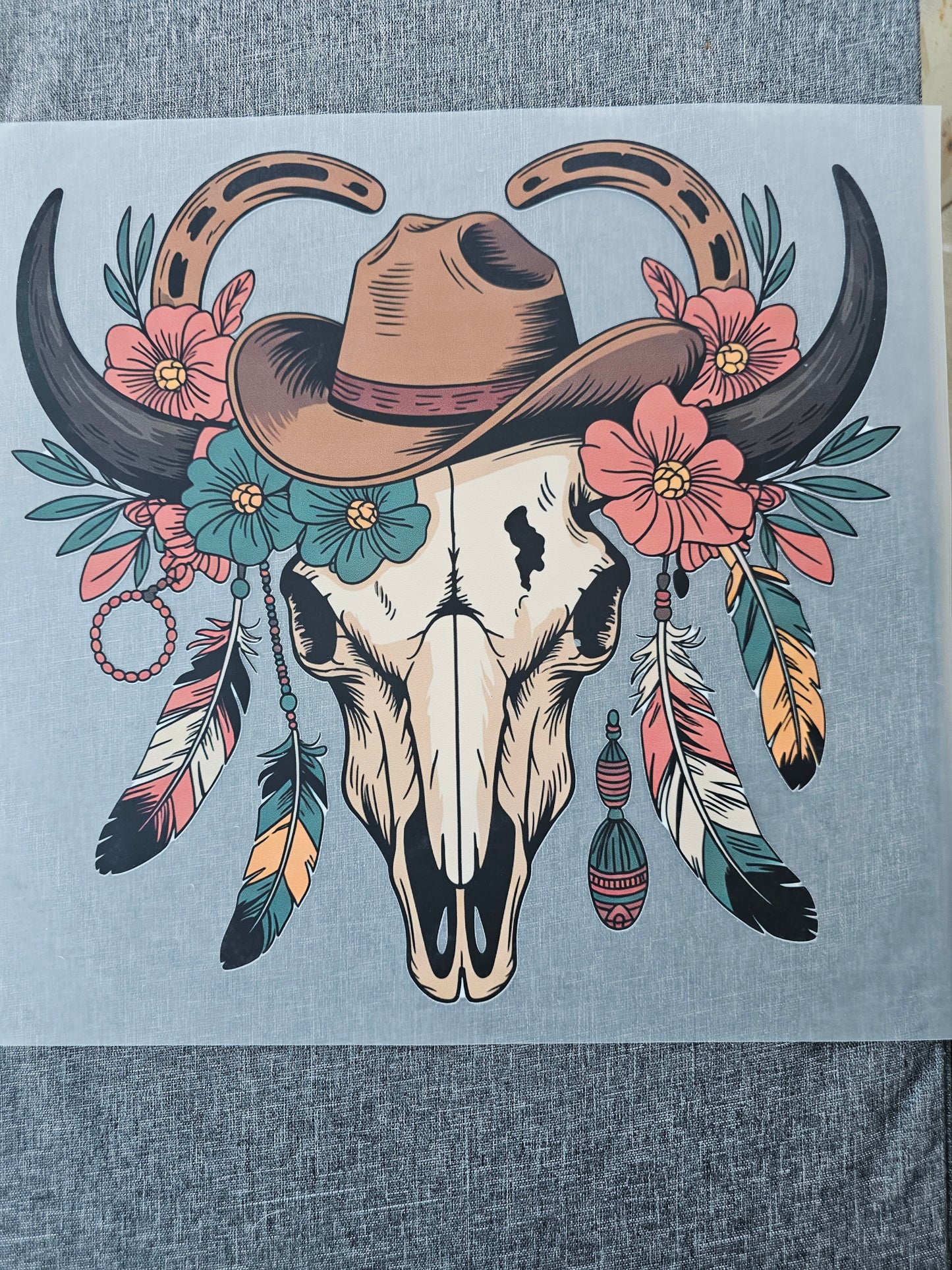 Western Skull DTF