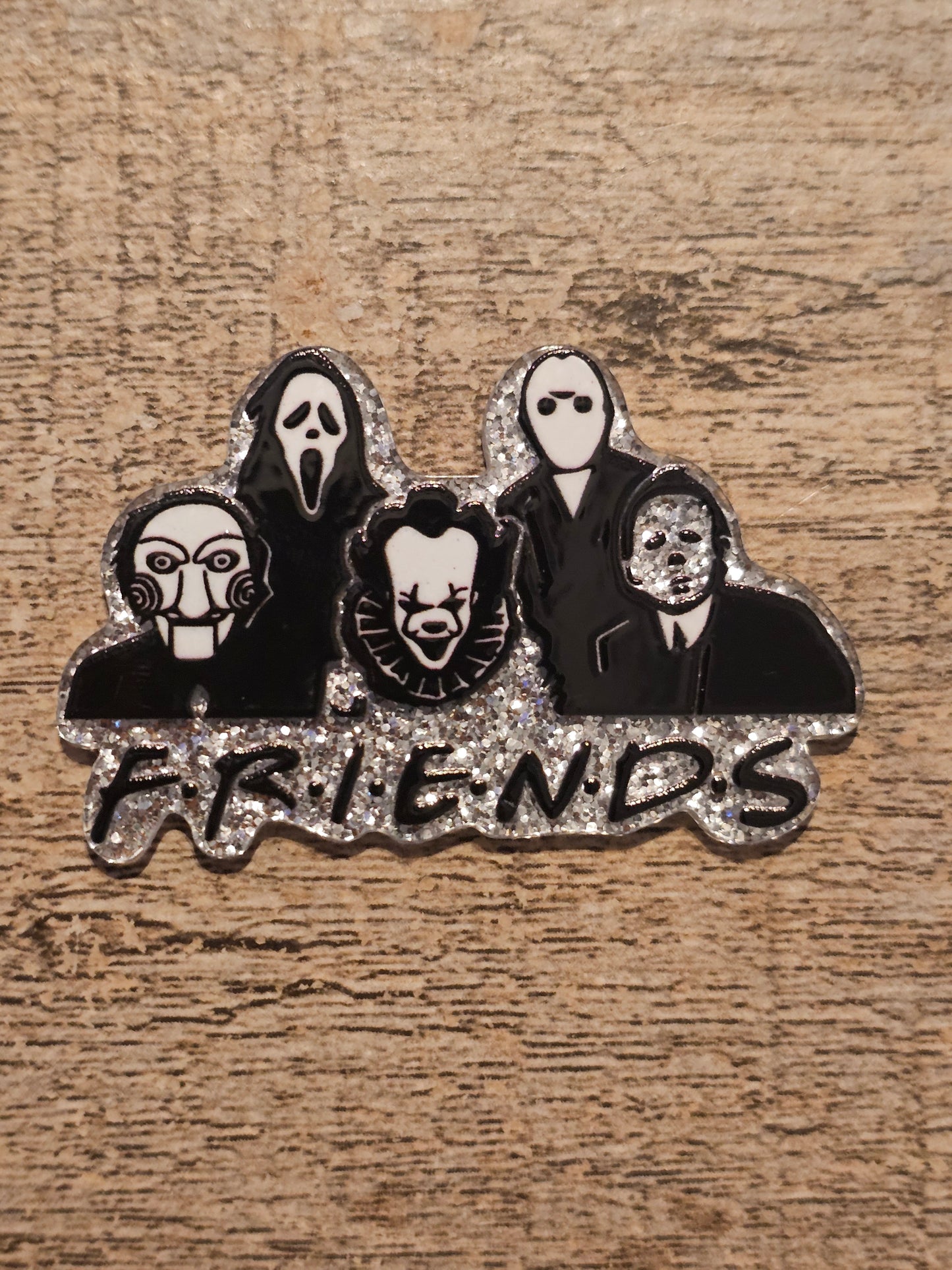 Halloween Killer Friends Acrylic Flat Back