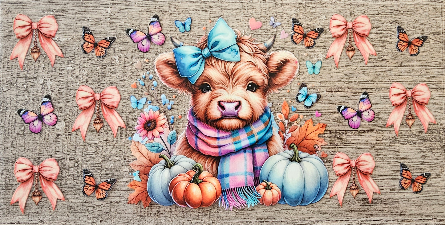 Fall Cow 16oz Wrap