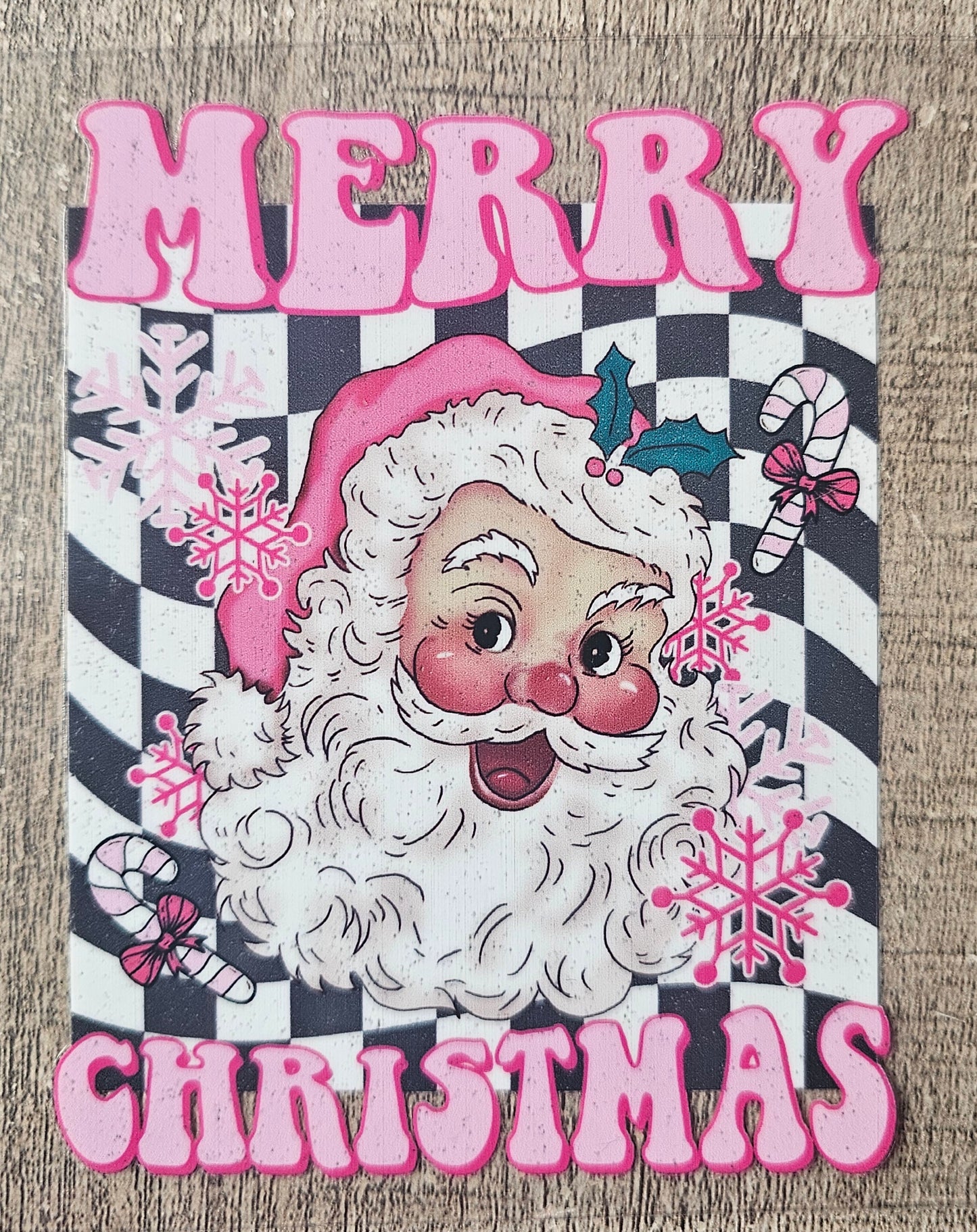 Christmas Santa 4in Decal