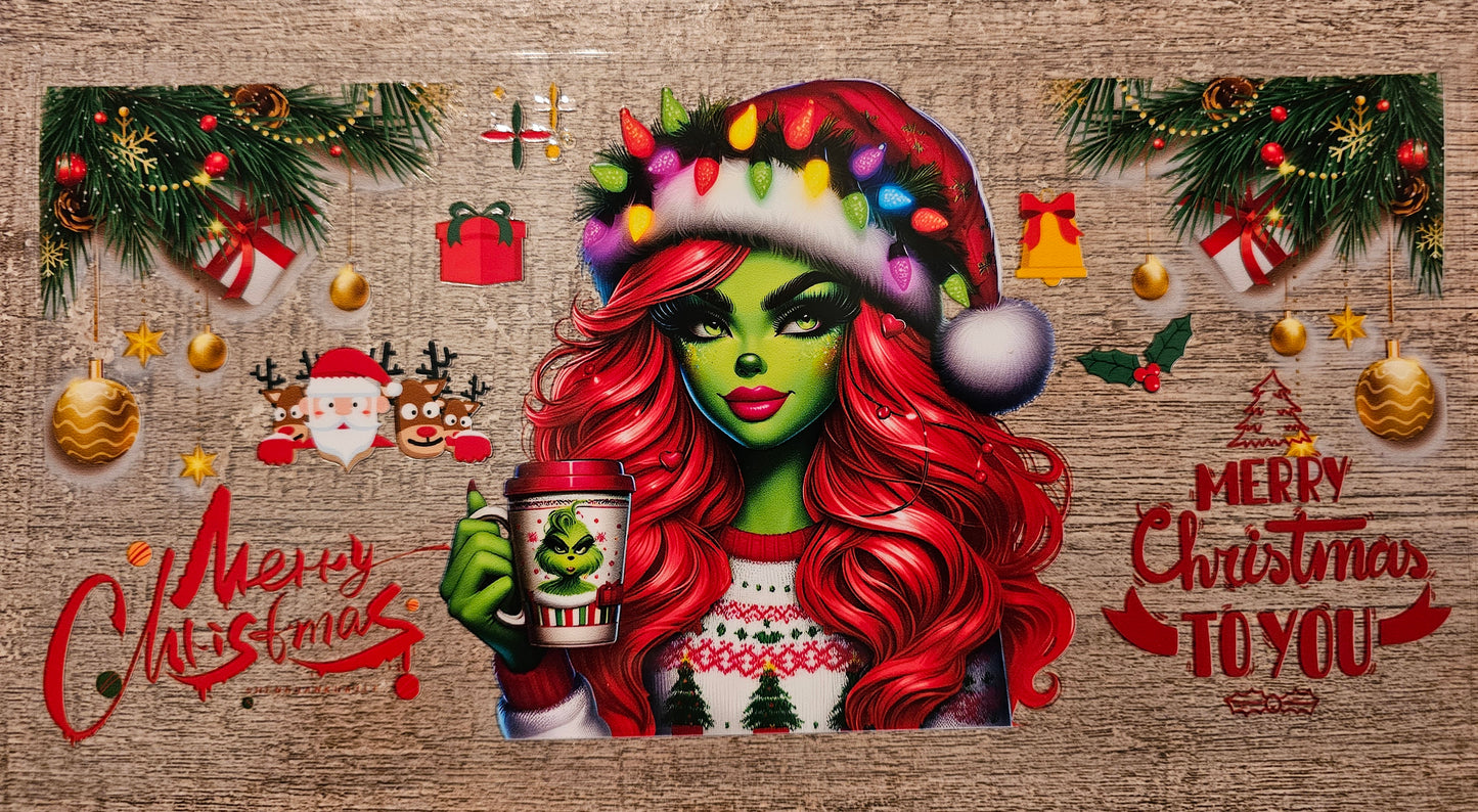 Christmas Green Man 16oz Wrap