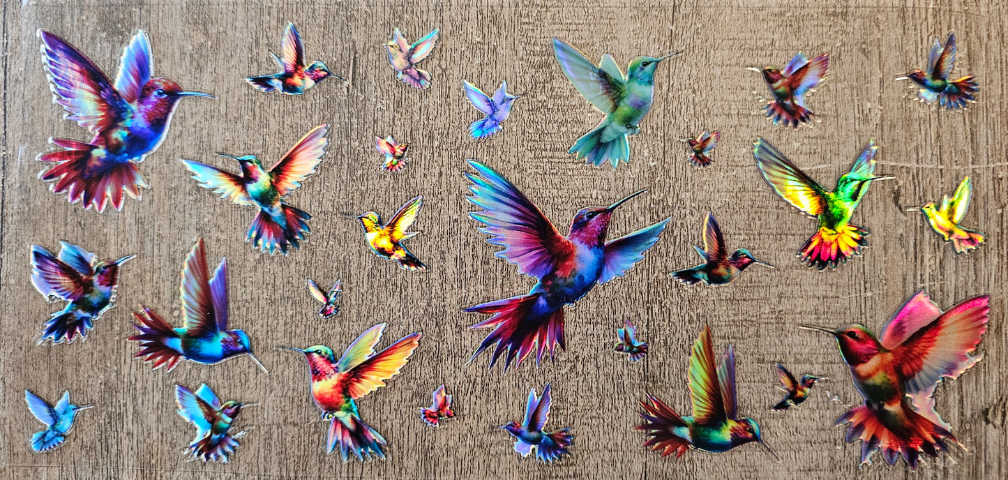 Holographic Hummingbird 16oz Wrap