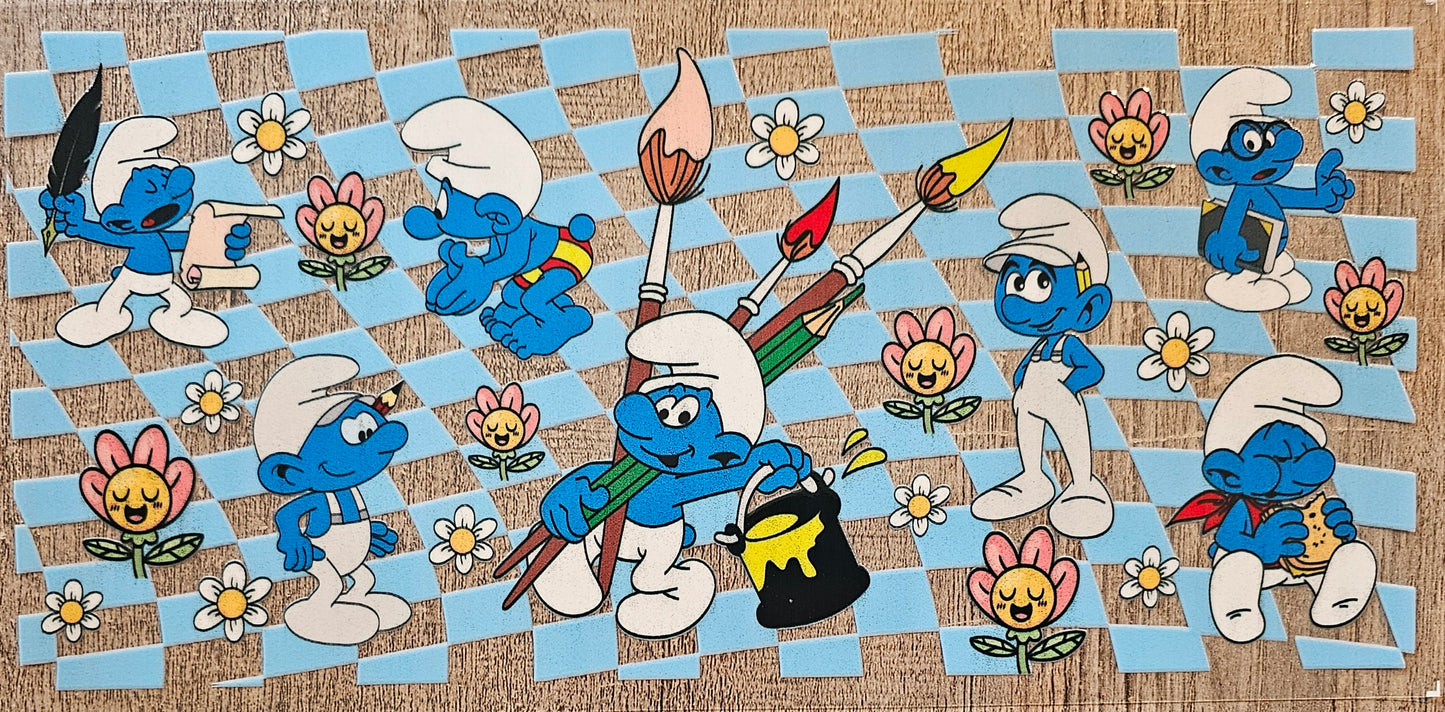 Blue Cartoon - 16oz Wraps