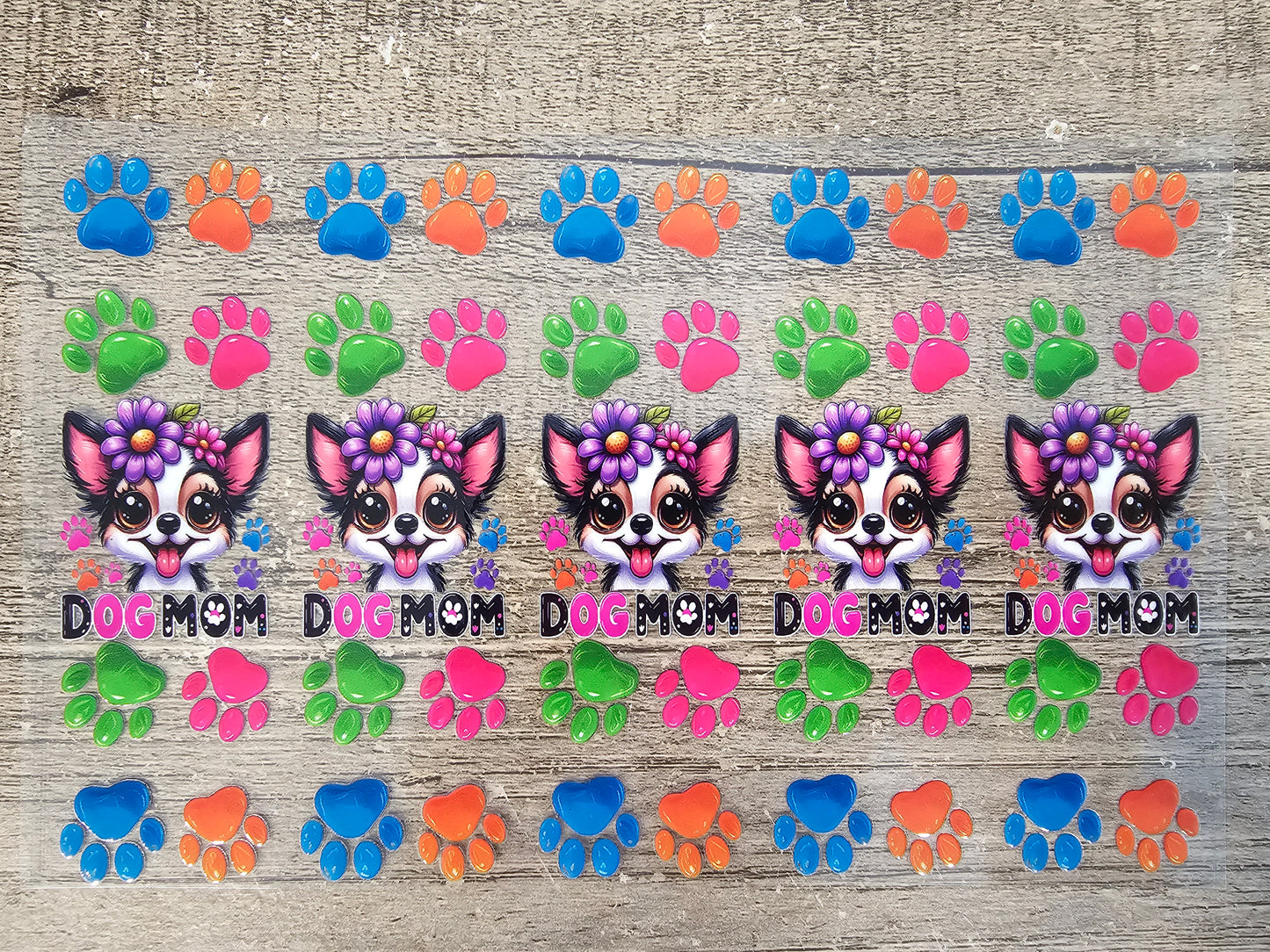 Dog Mom Pen/Bookmark Wrap Sheet