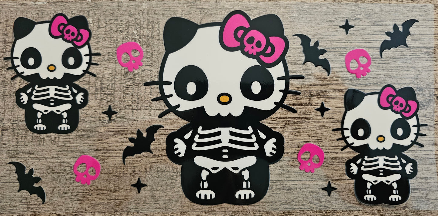 Halloween HK Skeleton 16oz Wrap