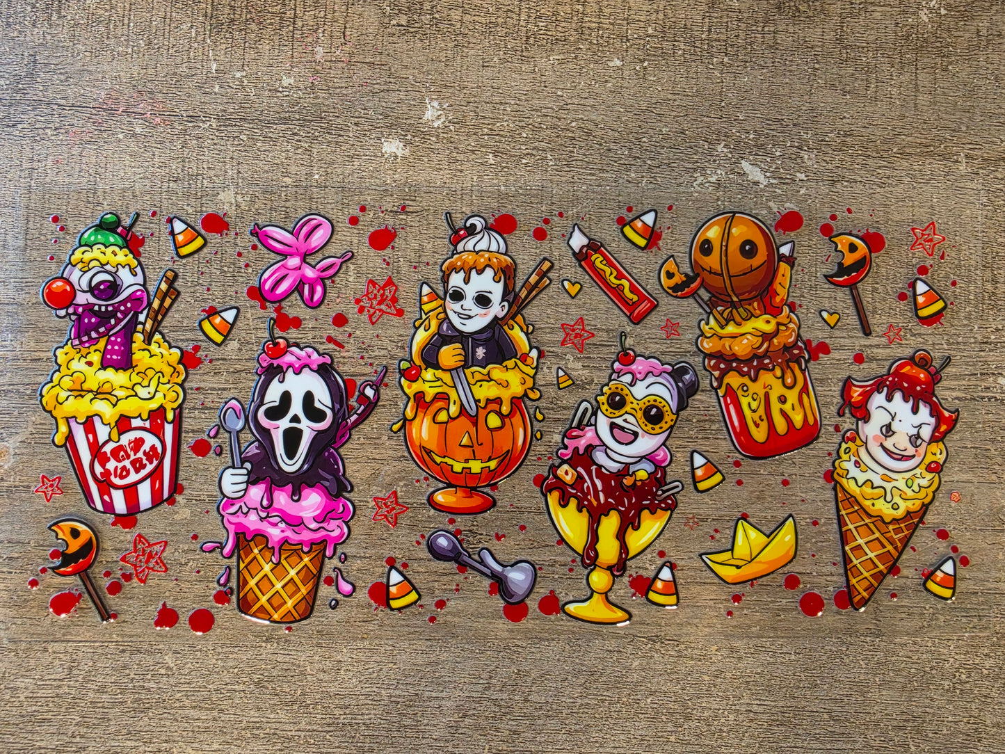 Halloween Killer Icecream 16oz Wrap