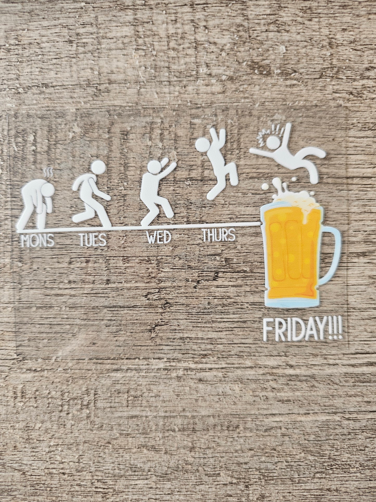 Weekdays 4in Decal