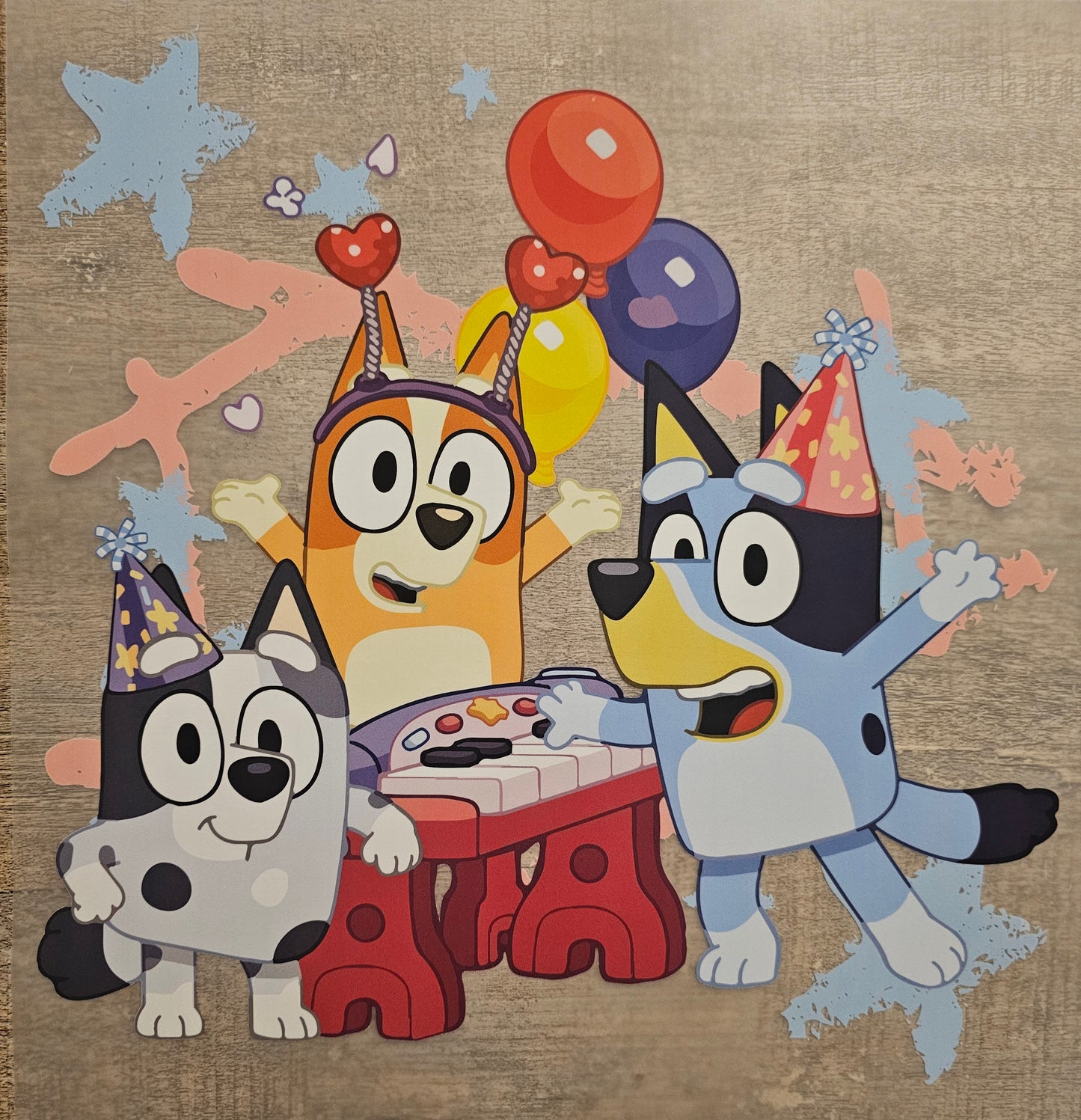 Blue Dog Party DTF -Adult Size