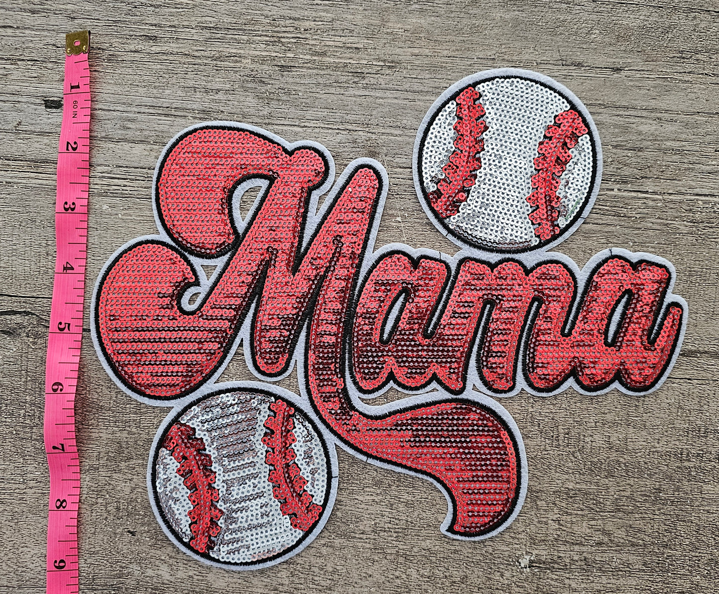 Baseball Mama Patch