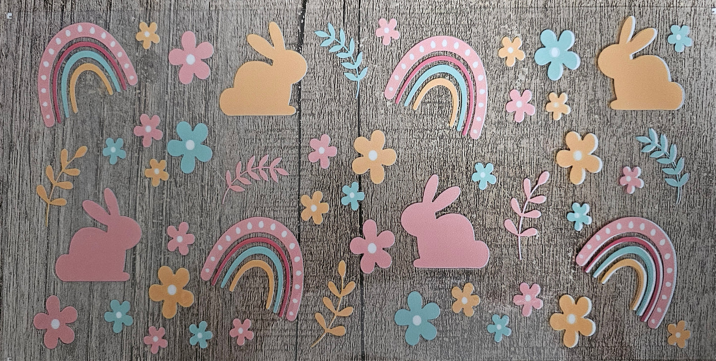 Easter Bunnies and Rainbows - 16oz
