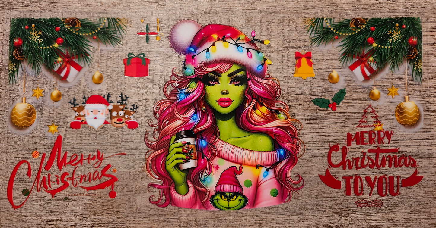 Christmas Green Man 16oz Wrap