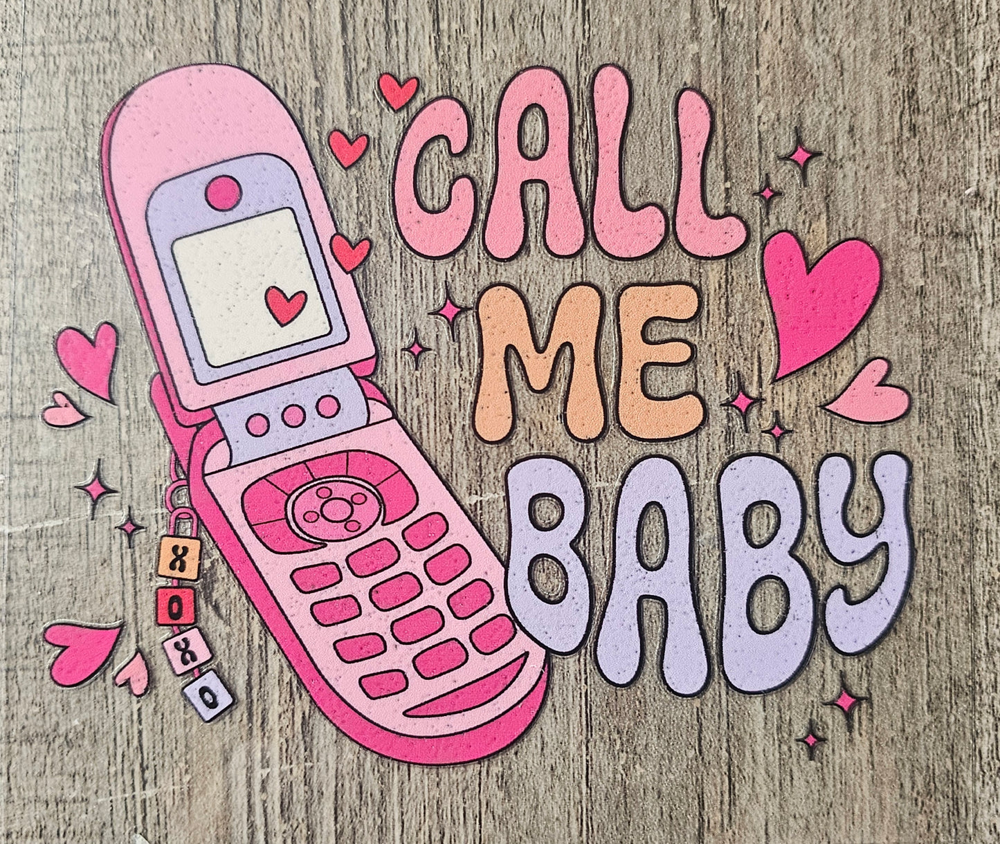 Call Me Baby 4in Decal
