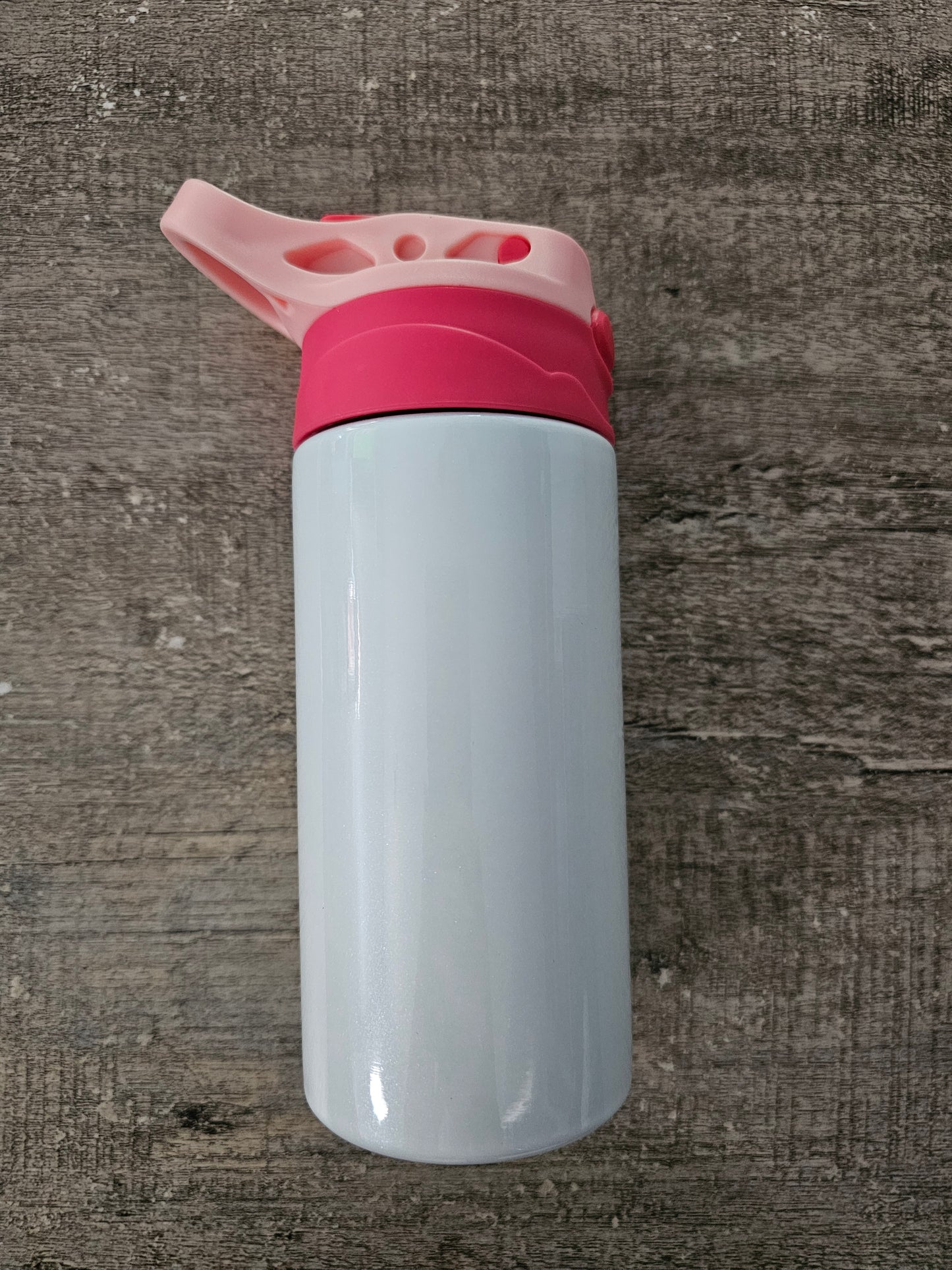Pink with Hot Pink Kids Sublimation Tumbler 12oz Blank