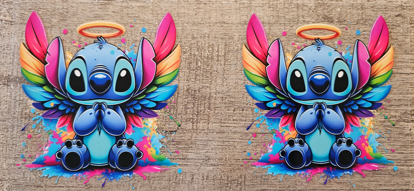Blue Alien Angel 16oz Wrap