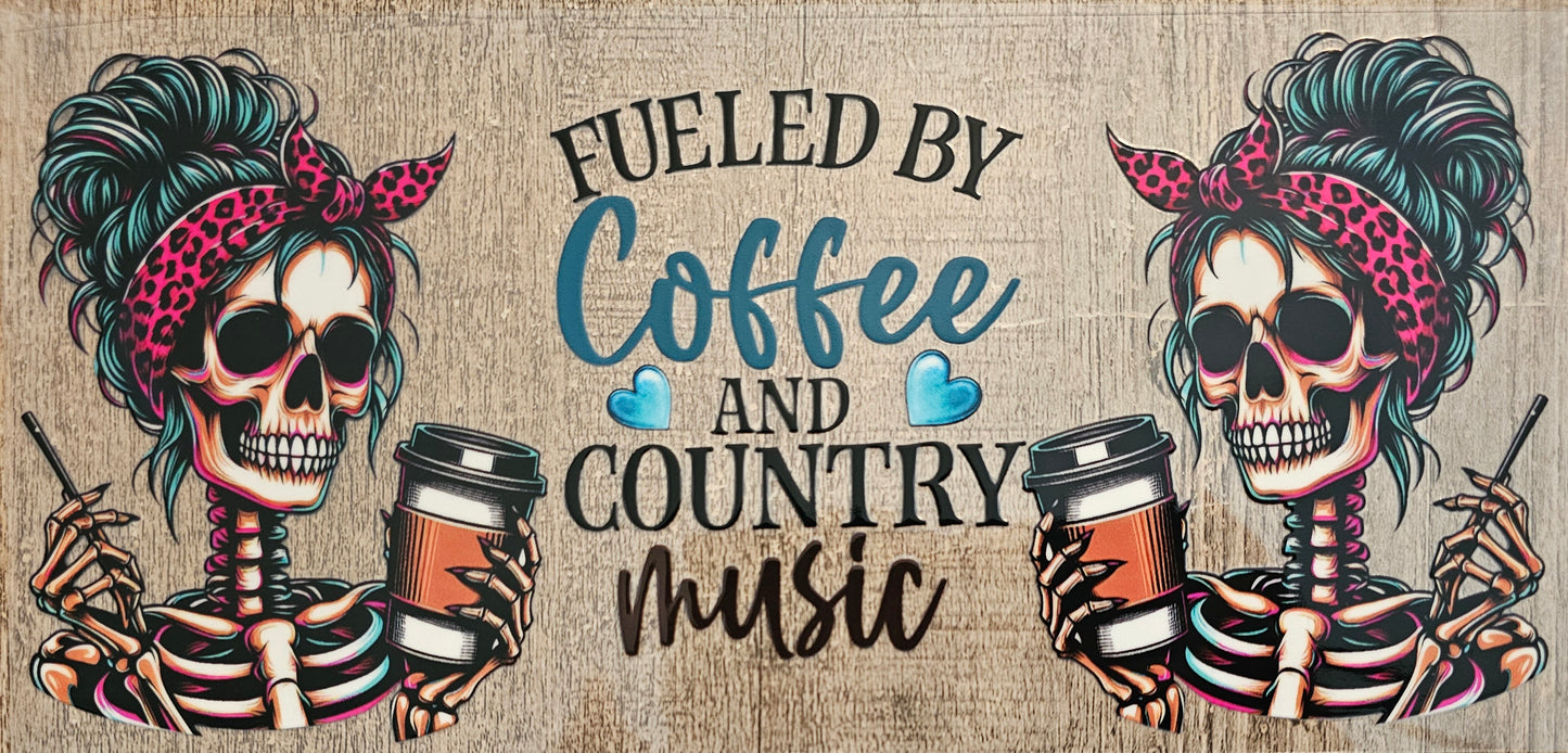Western Coffee and Music 16oz Wrap