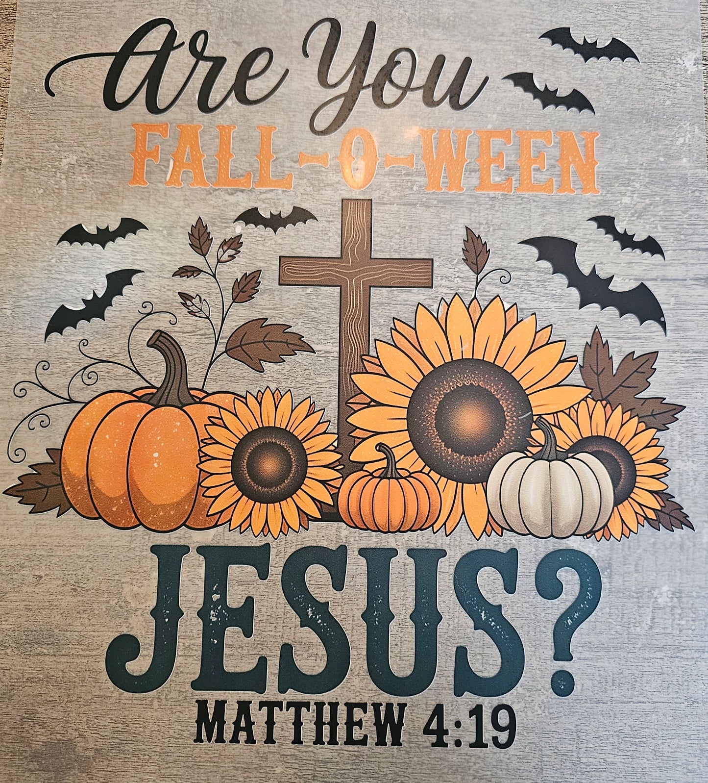 Halloween Fall-O-Ween Jesus DTF