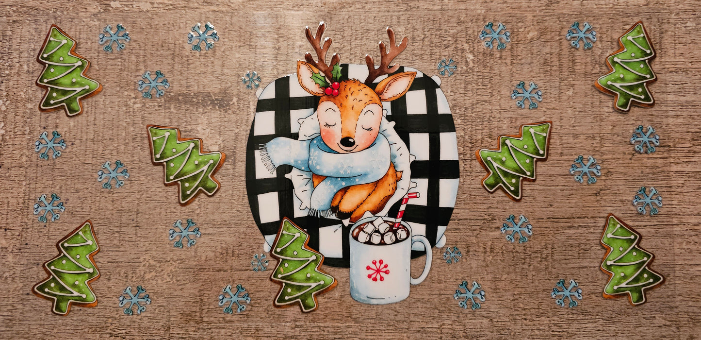 Christmas Deer 16oz Wrap